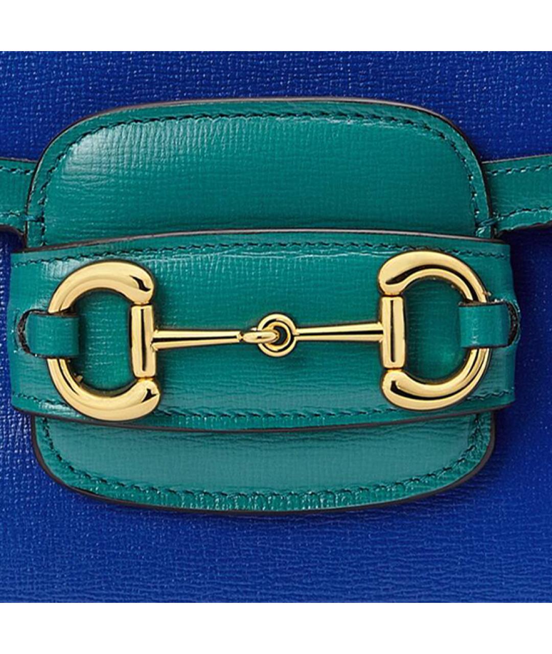 GUCCI Синяя кожаная сумка через плечо, фото 8