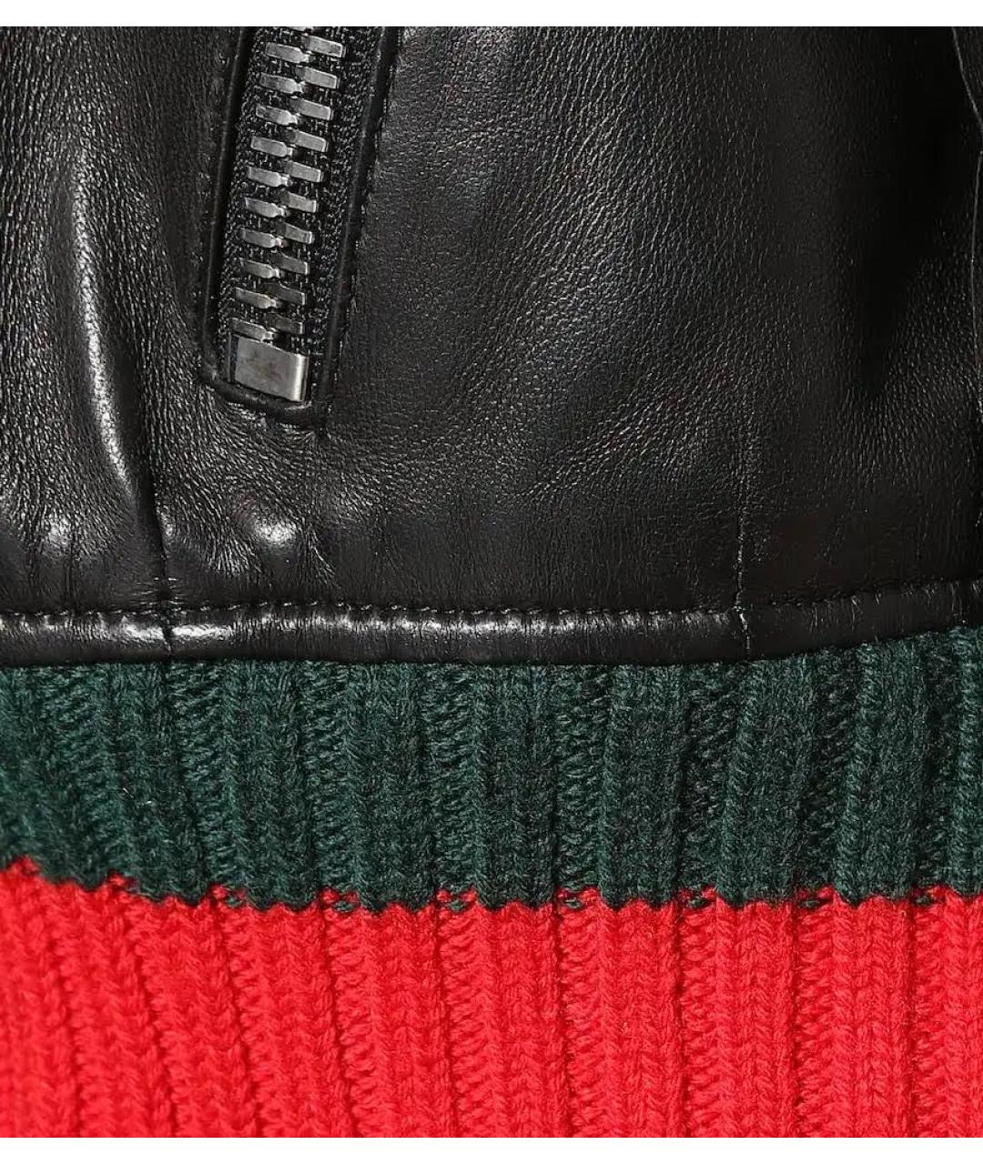 GUCCI Черная кожаная куртка, фото 6