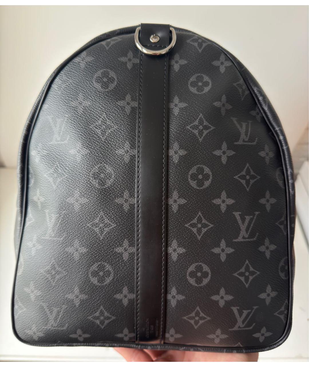 LOUIS VUITTON Черная дорожная/спортивная сумка, фото 6