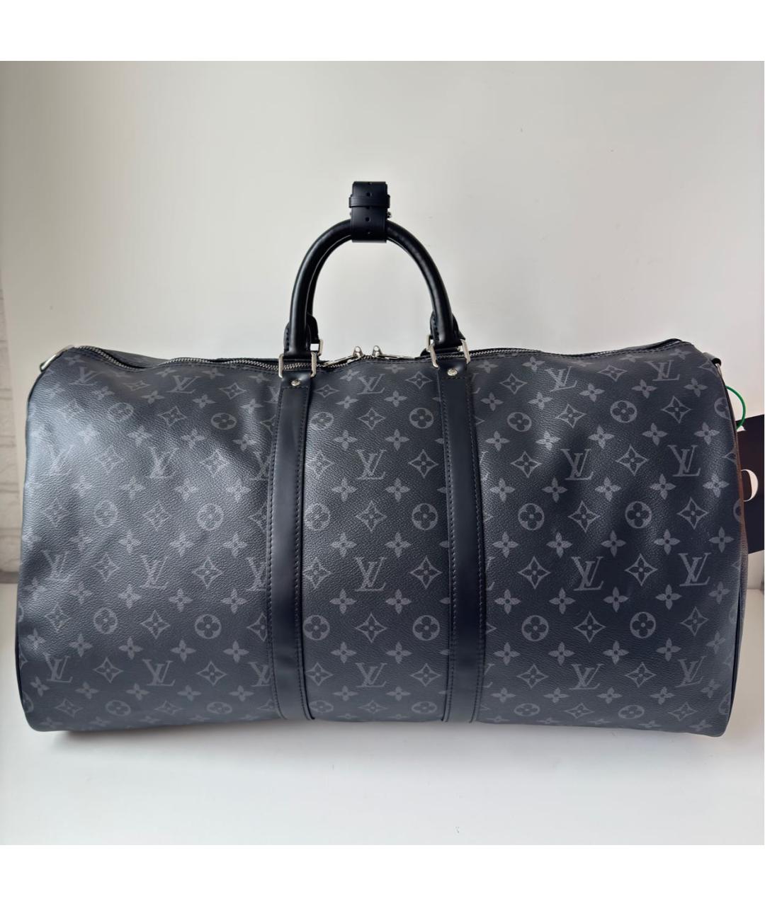 LOUIS VUITTON Черная дорожная/спортивная сумка, фото 4