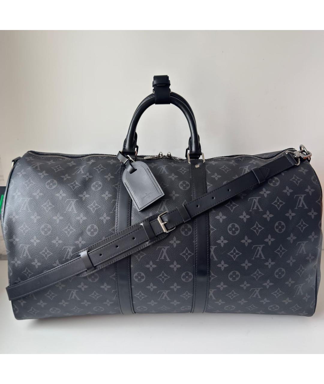 LOUIS VUITTON Черная дорожная/спортивная сумка, фото 9