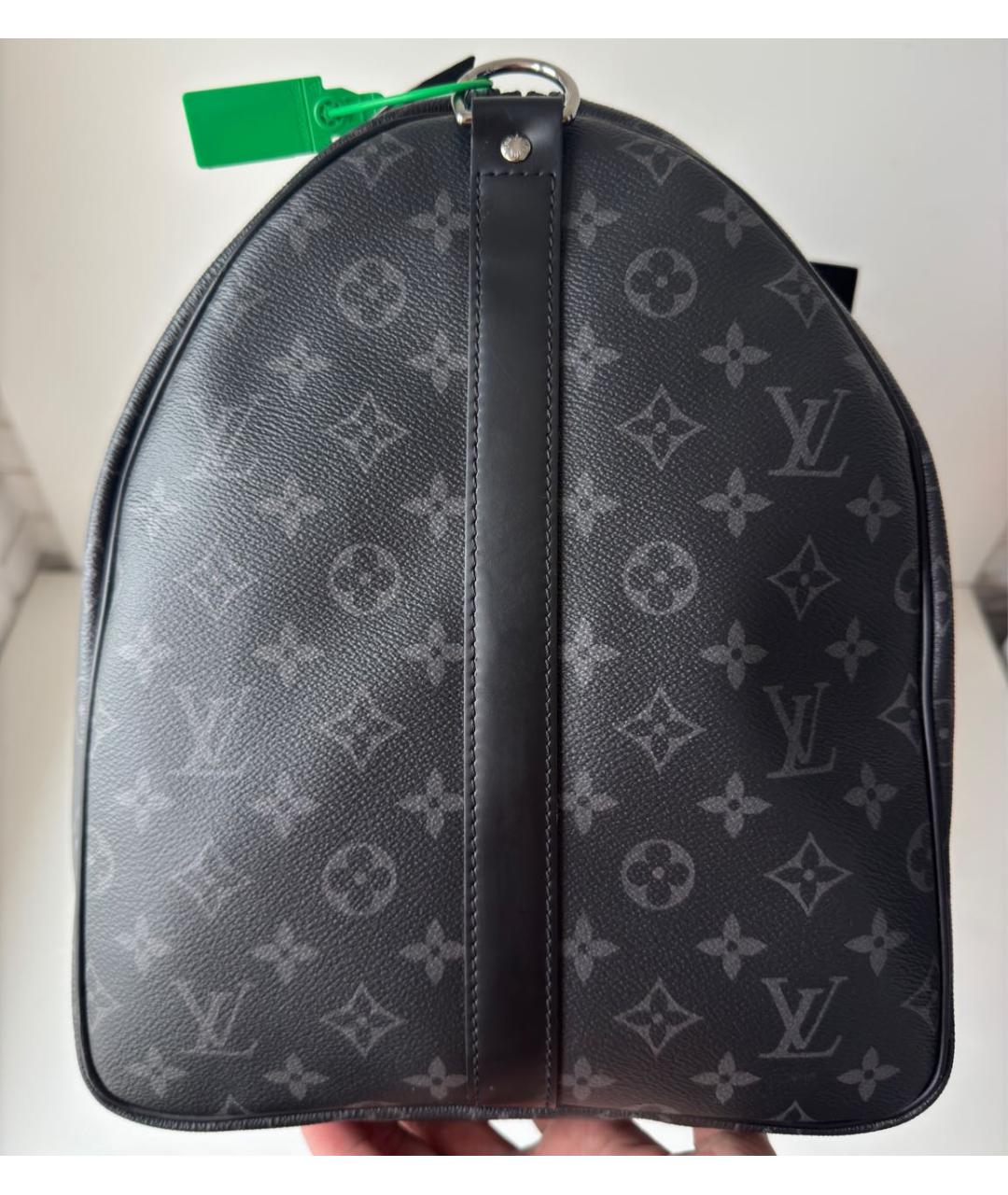 LOUIS VUITTON Черная дорожная/спортивная сумка, фото 7