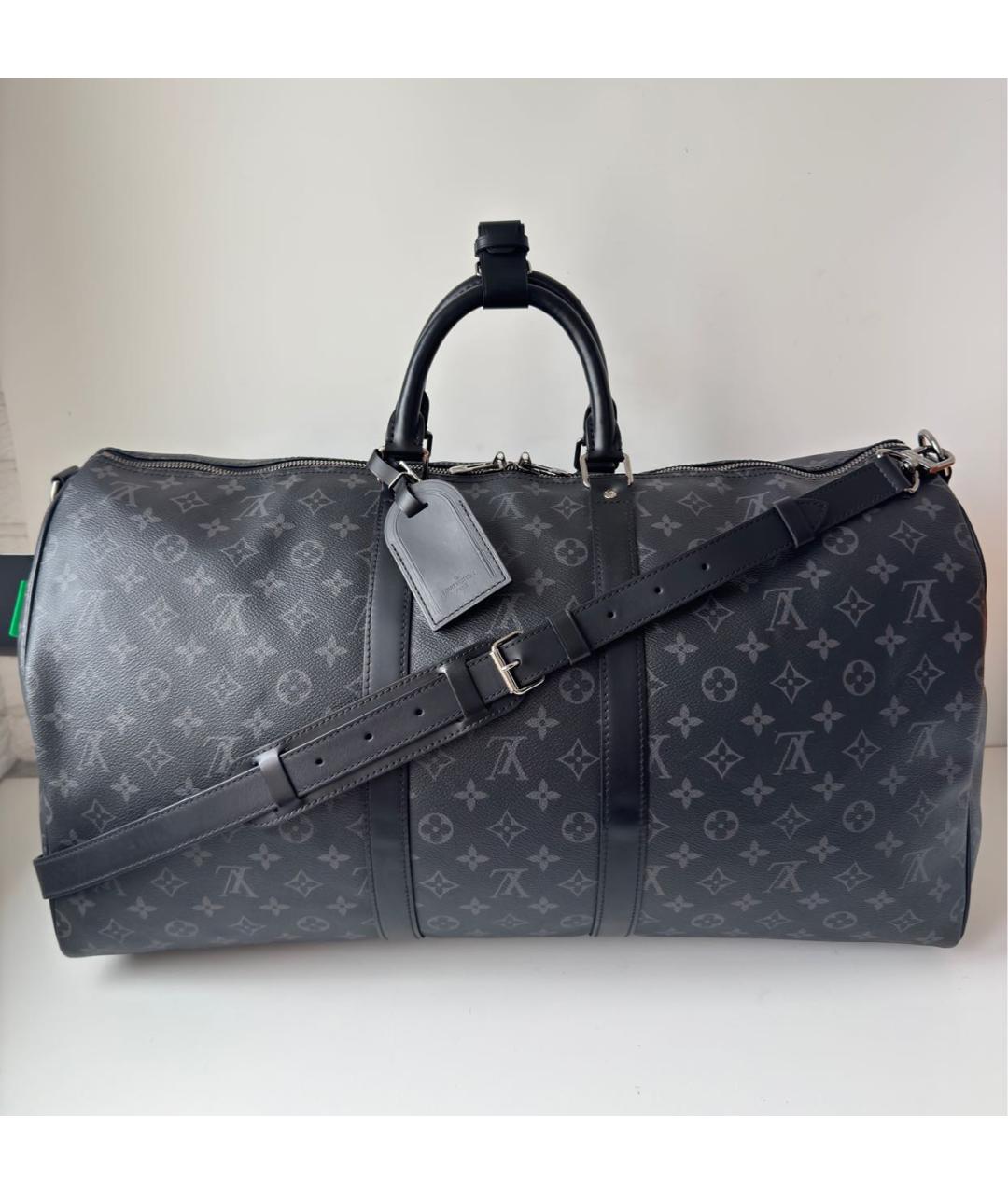 LOUIS VUITTON Черная дорожная/спортивная сумка, фото 2