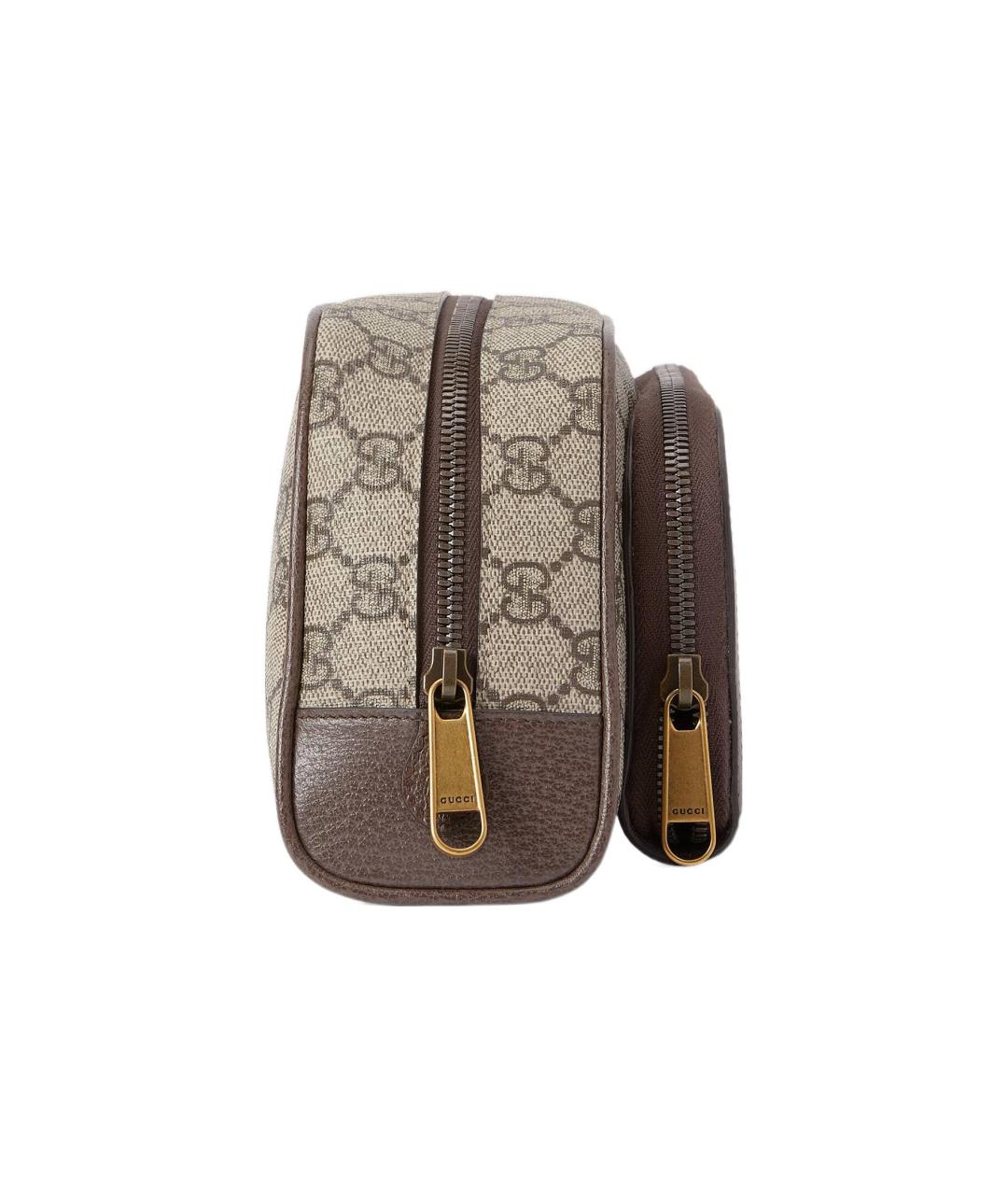 GUCCI Бежевая косметичка, фото 4