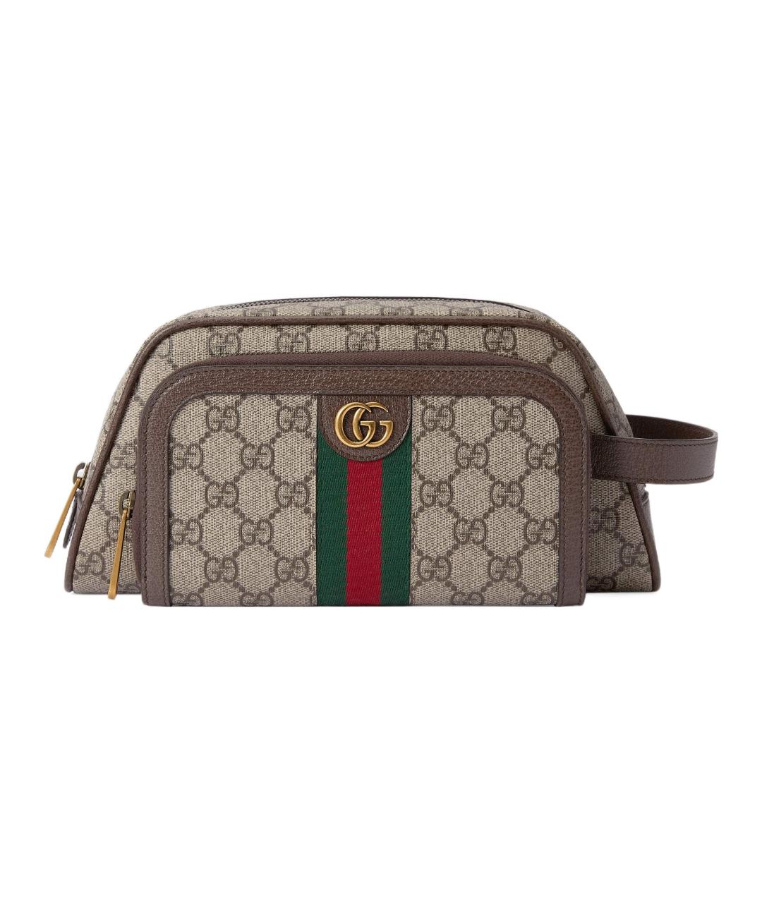 GUCCI Бежевая косметичка, фото 1