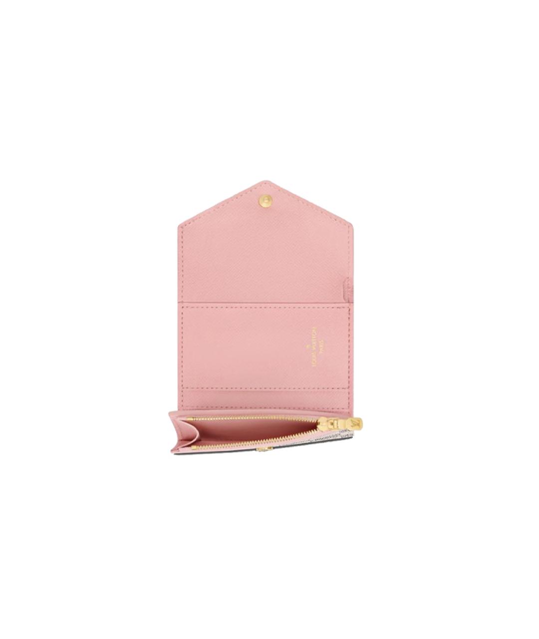 LOUIS VUITTON Розовый кошелек, фото 5
