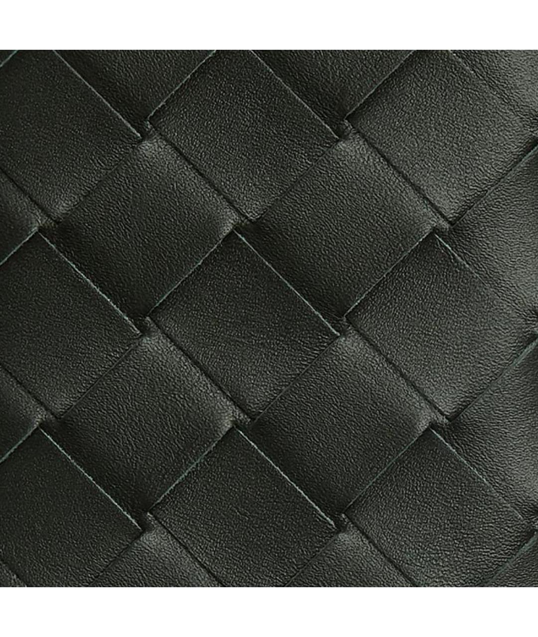 BOTTEGA VENETA Зеленый кожаный кардхолдер, фото 4