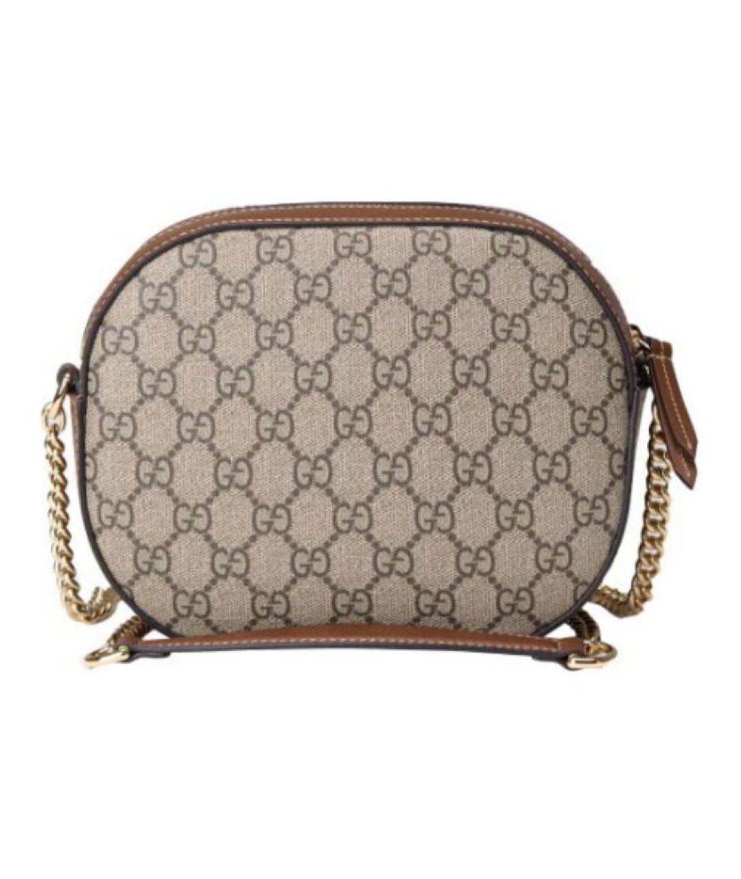 GUCCI Коричневая хлопковая сумка через плечо, фото 1