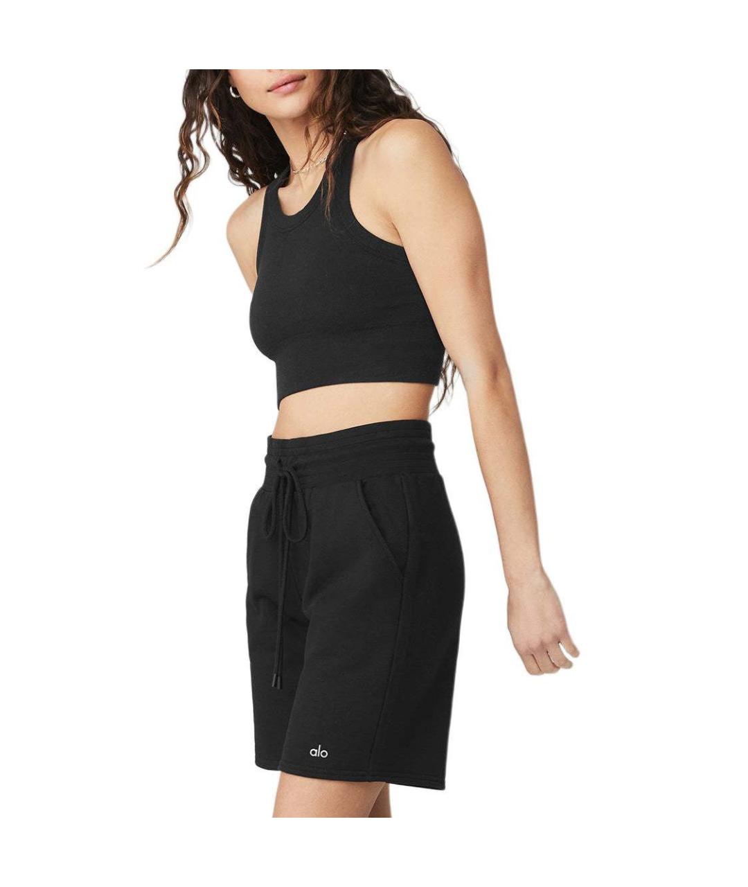 ALO YOGA Черная майка, фото 3