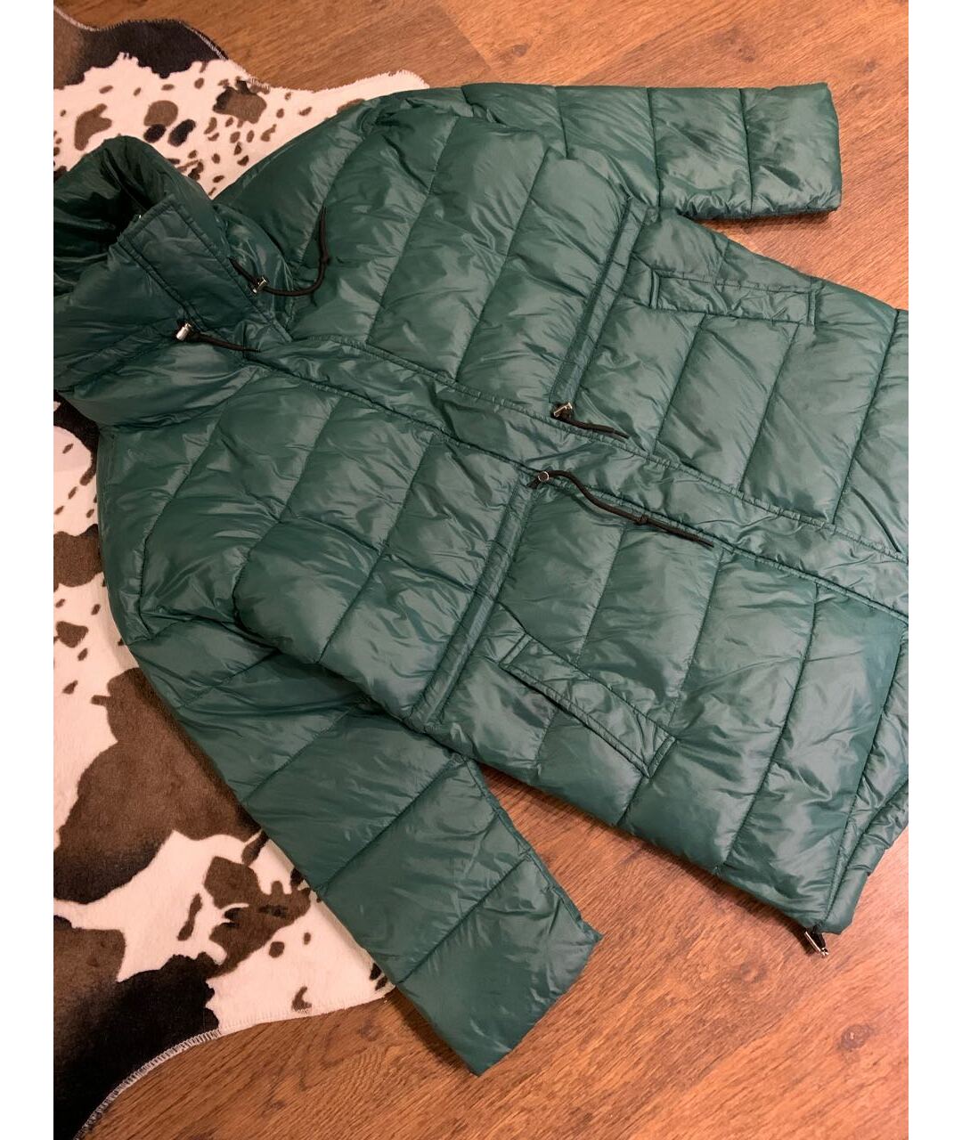 PINKO Зеленая полиэстеровая куртка, фото 4