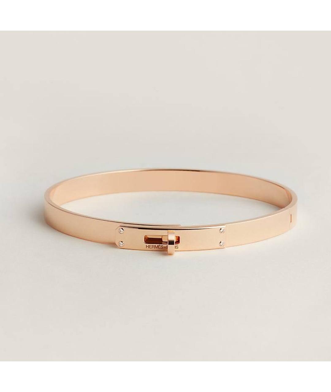 HERMES Золотой браслет из розового золота, фото 3