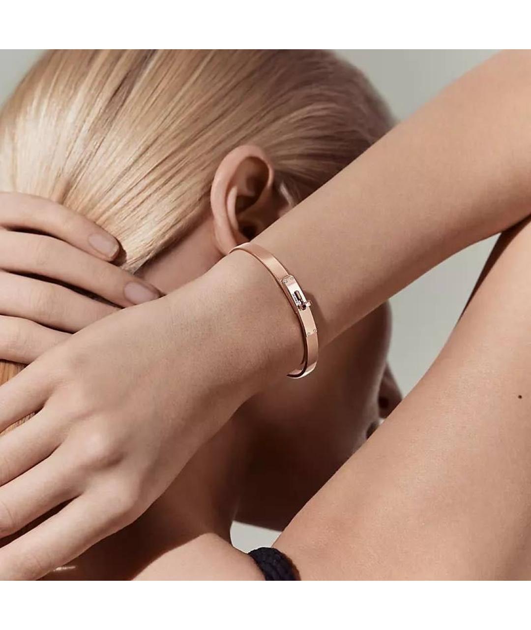 HERMES Золотой браслет из розового золота, фото 2
