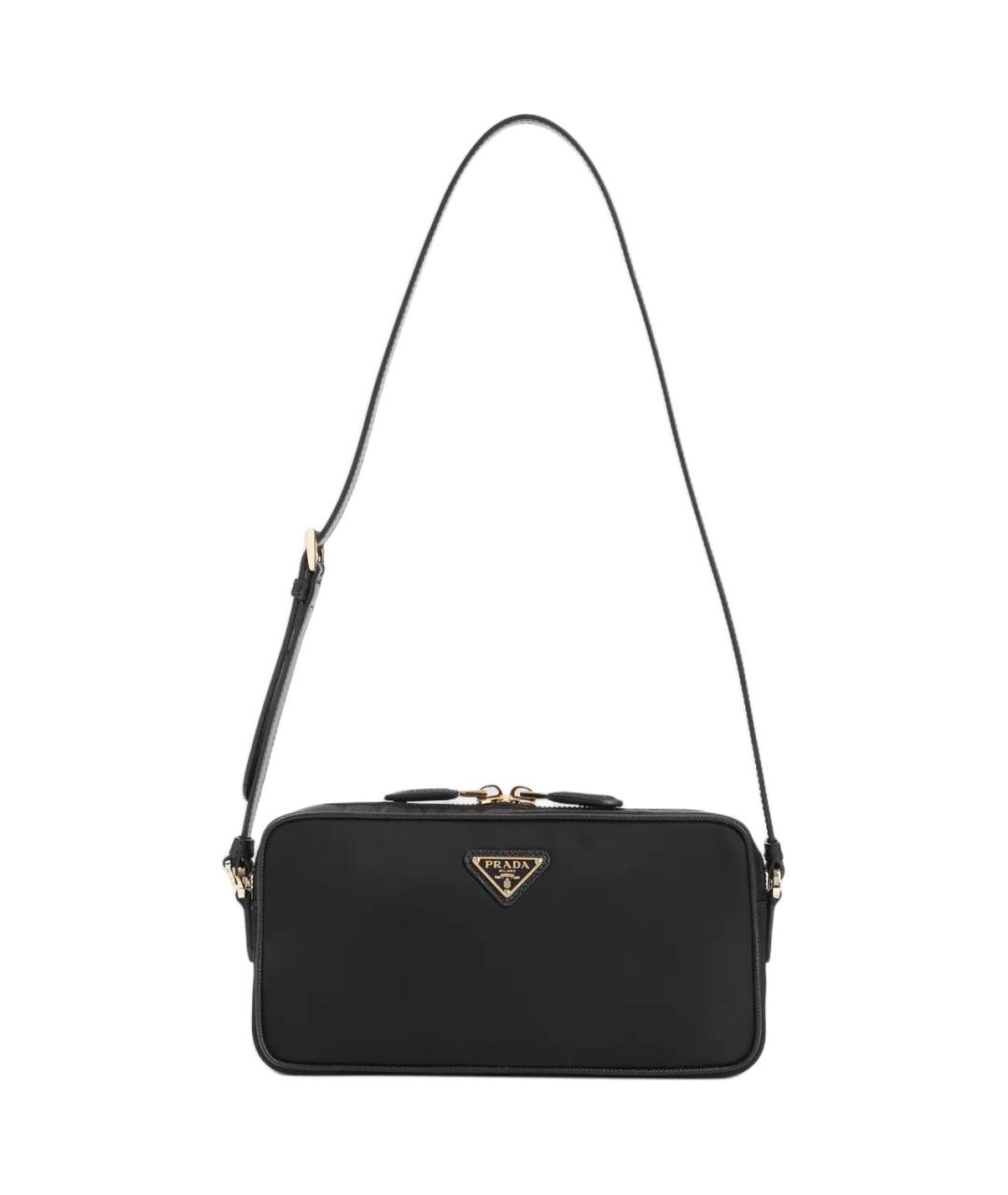 PRADA Черная тканевая сумка через плечо, фото 1