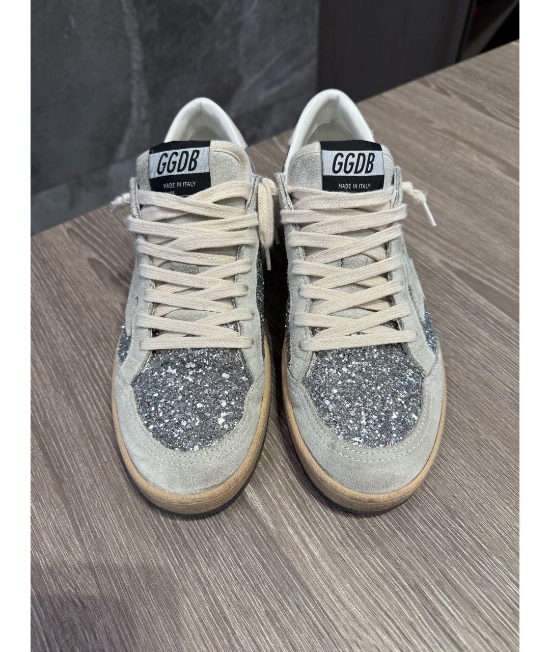 GOLDEN GOOSE DELUXE BRAND Серые замшевые кеды, фото 2