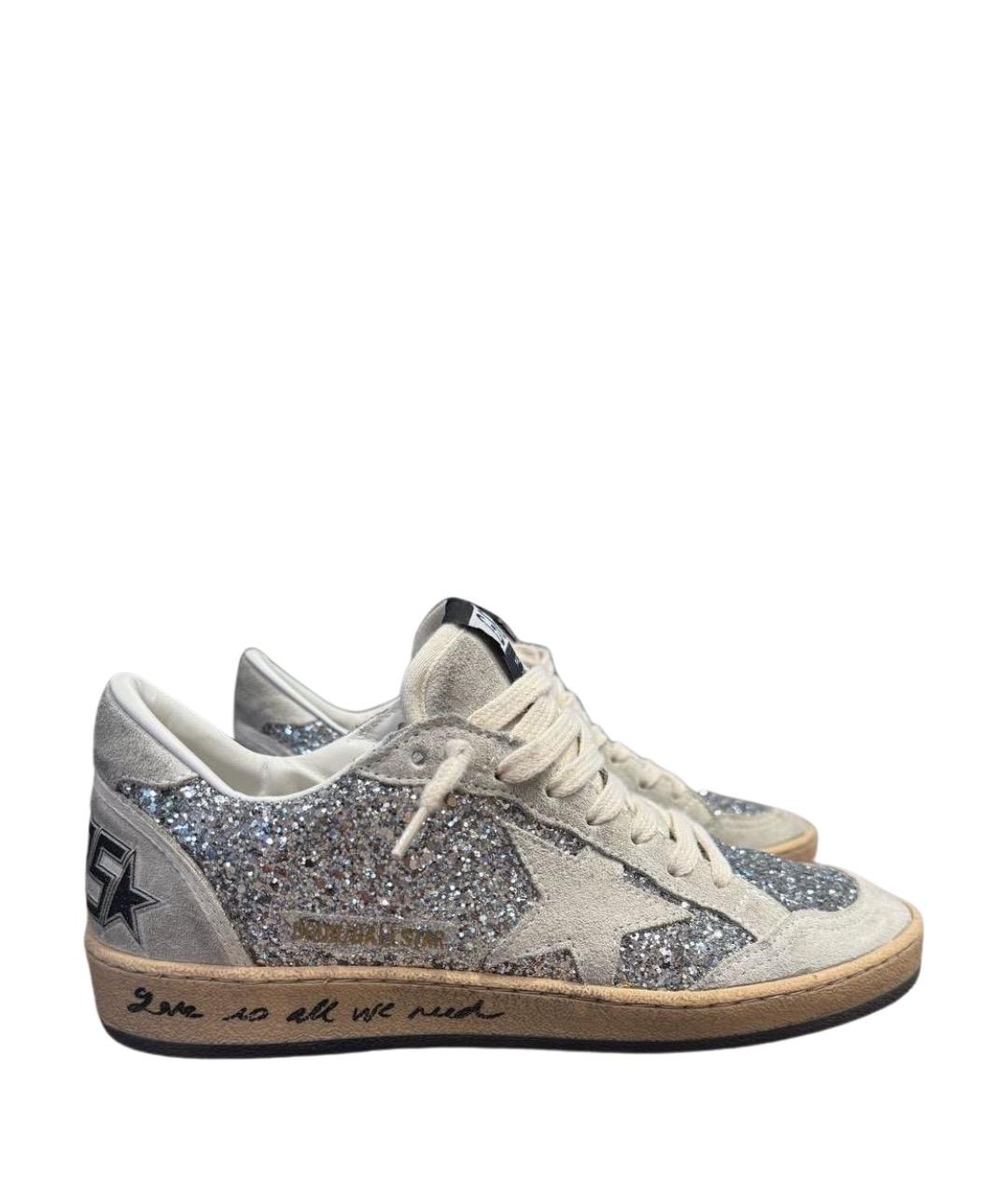 GOLDEN GOOSE DELUXE BRAND Серые замшевые кеды, фото 1