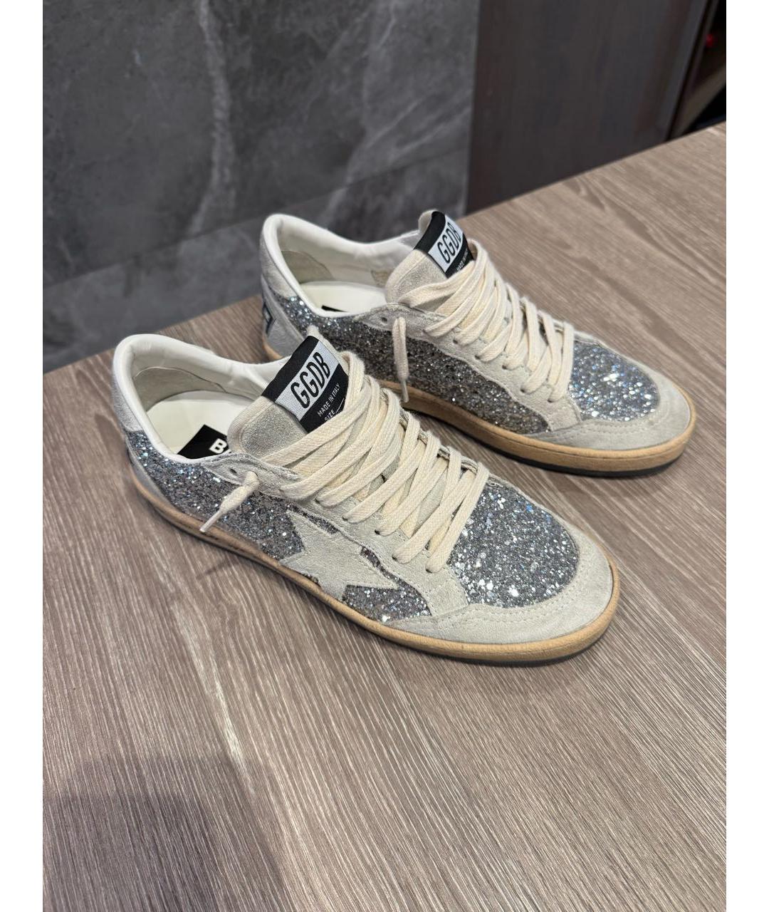 GOLDEN GOOSE DELUXE BRAND Серые замшевые кеды, фото 7