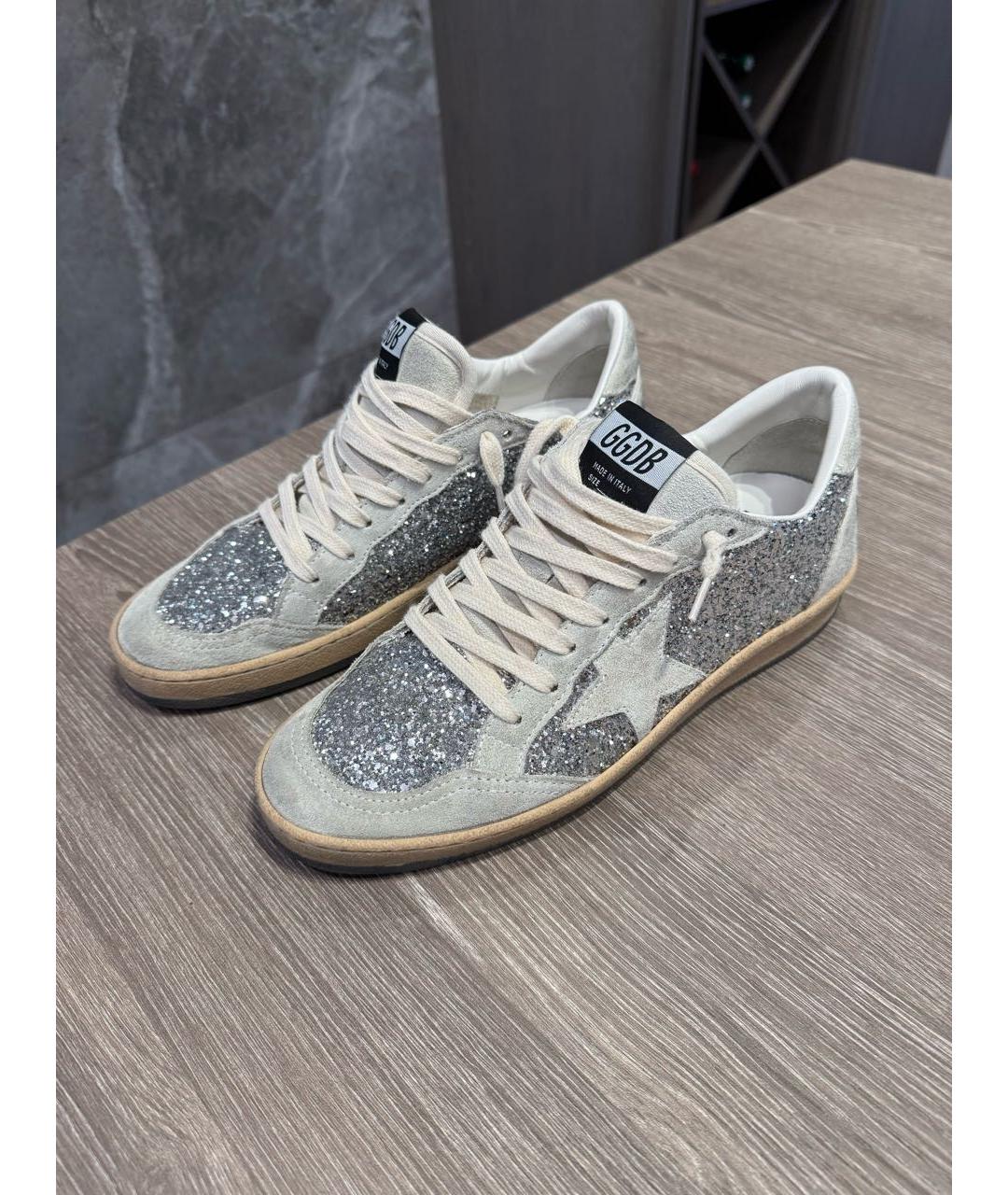 GOLDEN GOOSE DELUXE BRAND Серые замшевые кеды, фото 6