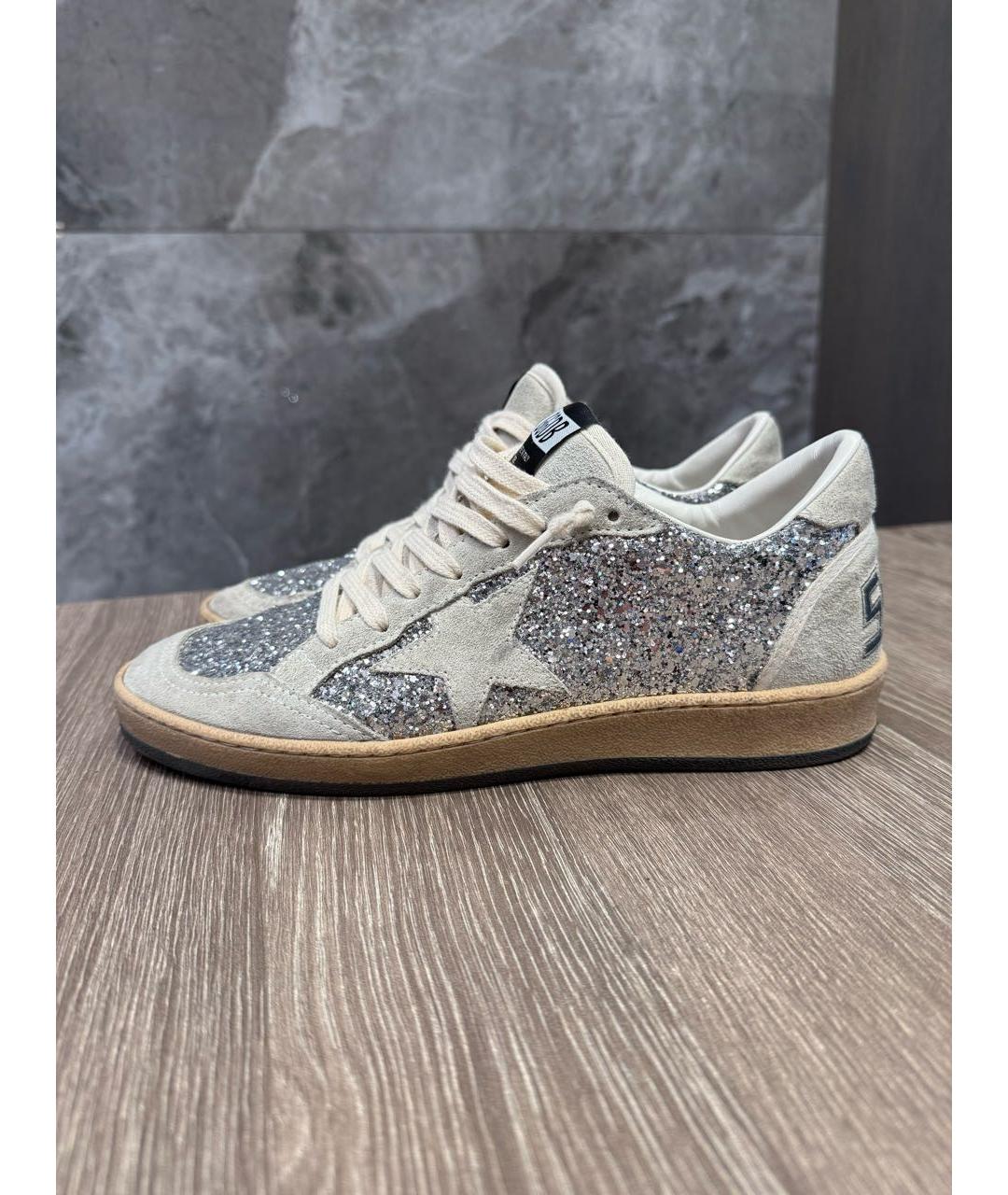 GOLDEN GOOSE DELUXE BRAND Серые замшевые кеды, фото 5