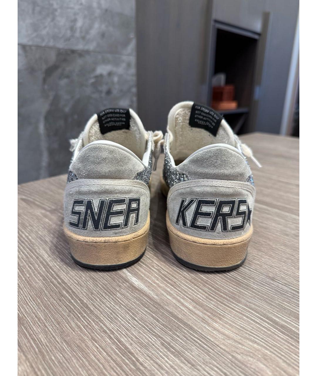 GOLDEN GOOSE DELUXE BRAND Серые замшевые кеды, фото 4