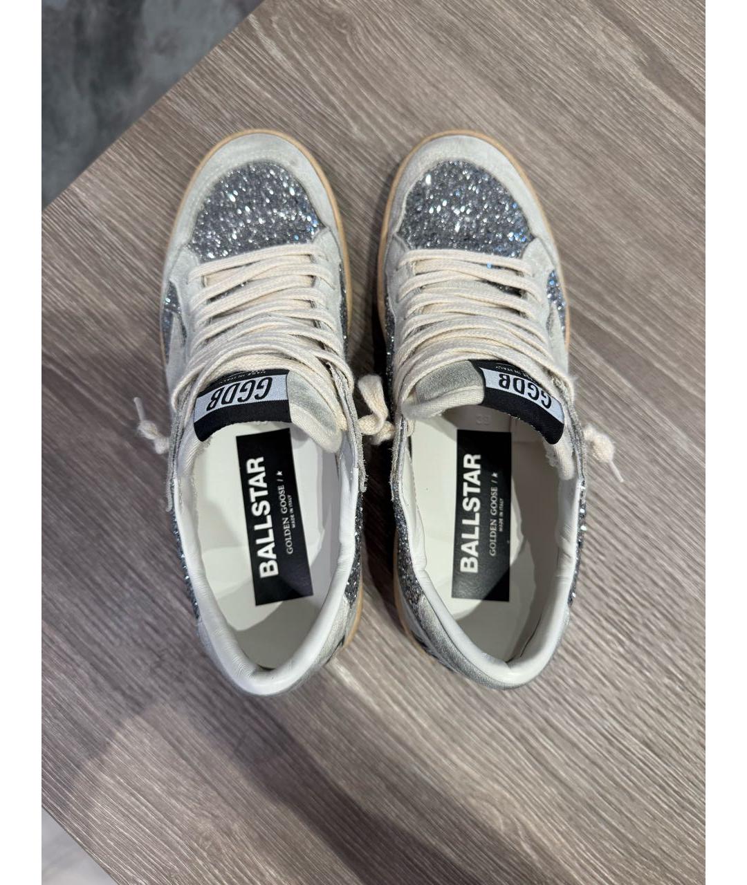 GOLDEN GOOSE DELUXE BRAND Серые замшевые кеды, фото 3
