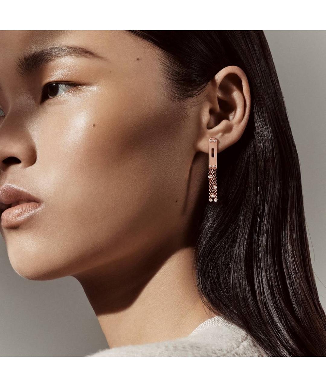 HERMES Розовые серьги из розового золота, фото 2