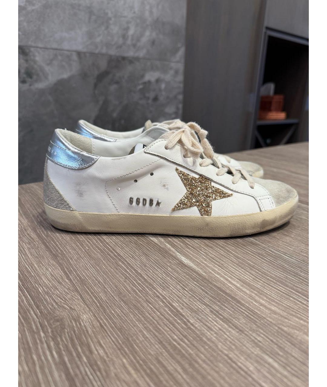 GOLDEN GOOSE DELUXE BRAND Белые кожаные кеды, фото 8
