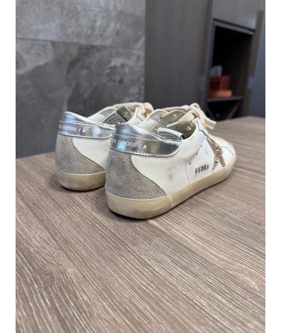 GOLDEN GOOSE DELUXE BRAND Белые кожаные кеды, фото 4
