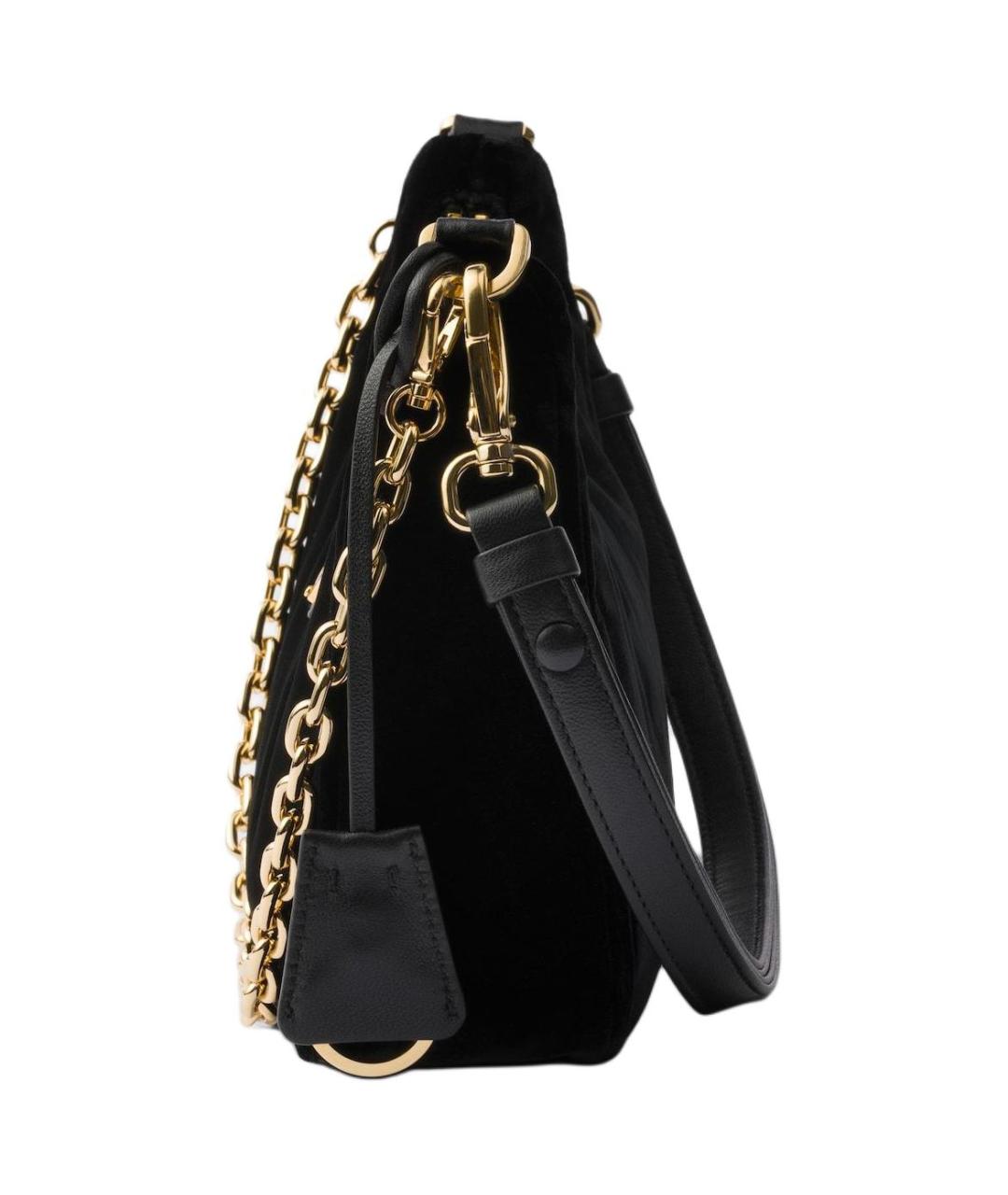 PRADA Черная тканевая сумка через плечо, фото 3
