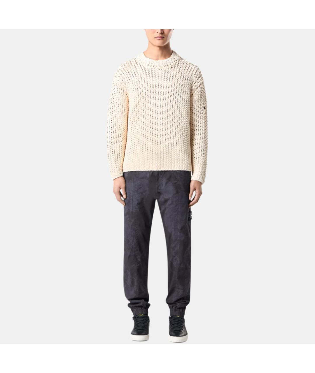 STONE ISLAND Серые повседневные брюки, фото 3
