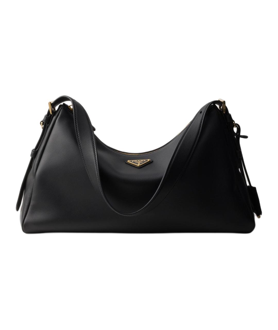 PRADA Черная кожаная сумка через плечо, фото 2