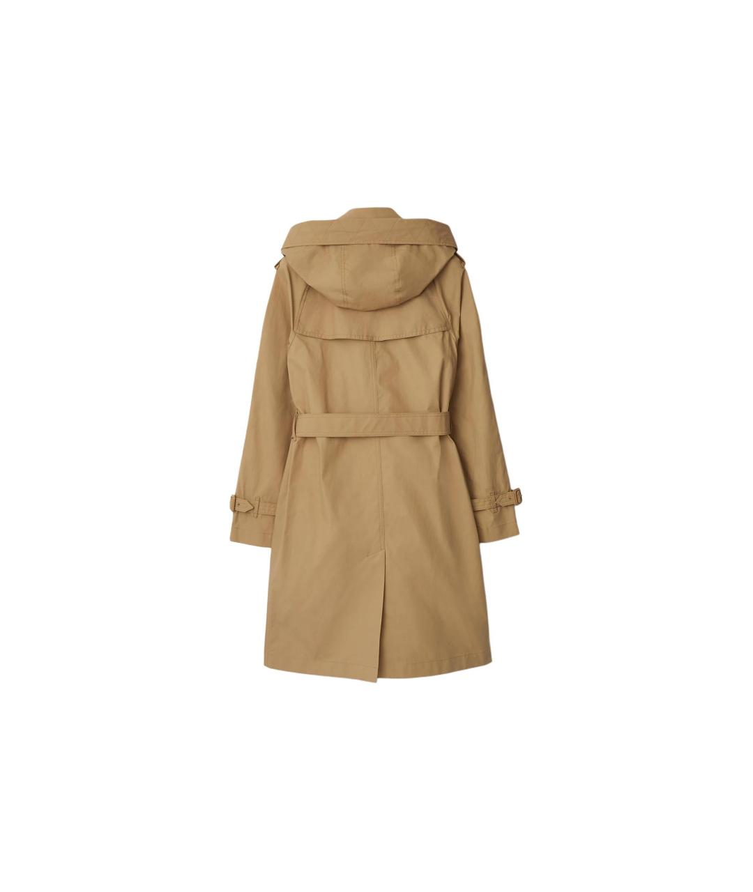 BURBERRY Бежевый хлопковый тренч/плащ, фото 2