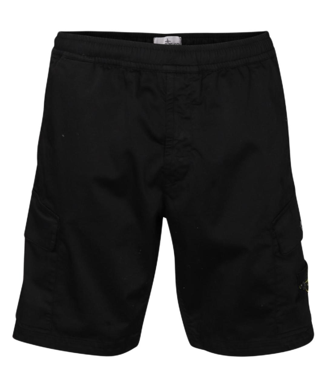 STONE ISLAND Черные шорты, фото 1