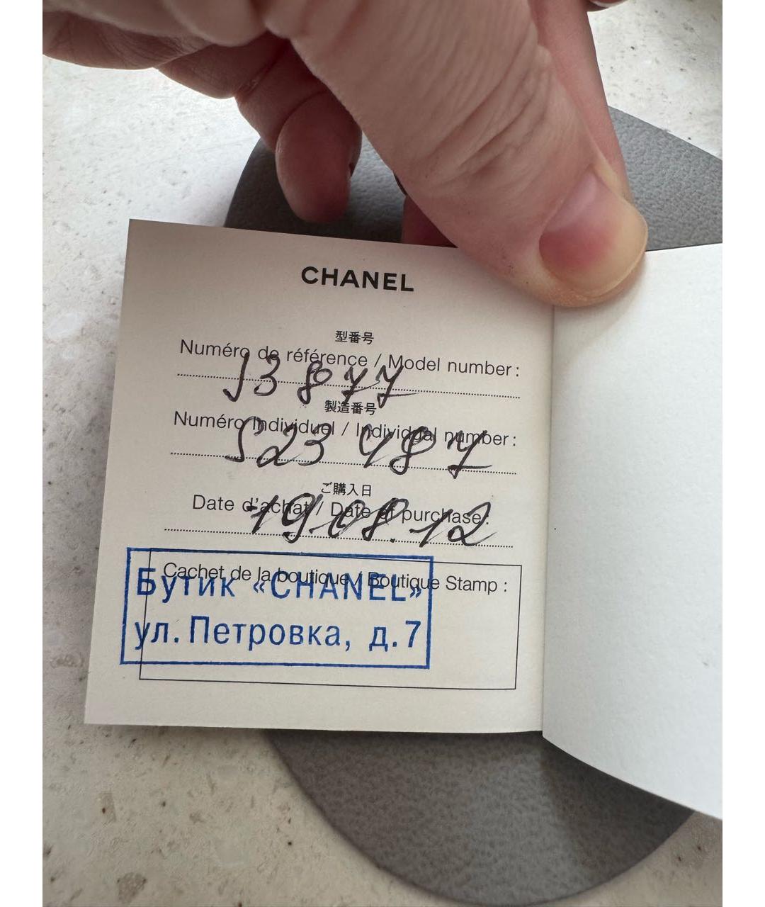 CHANEL Черное керамическое кольцо, фото 6