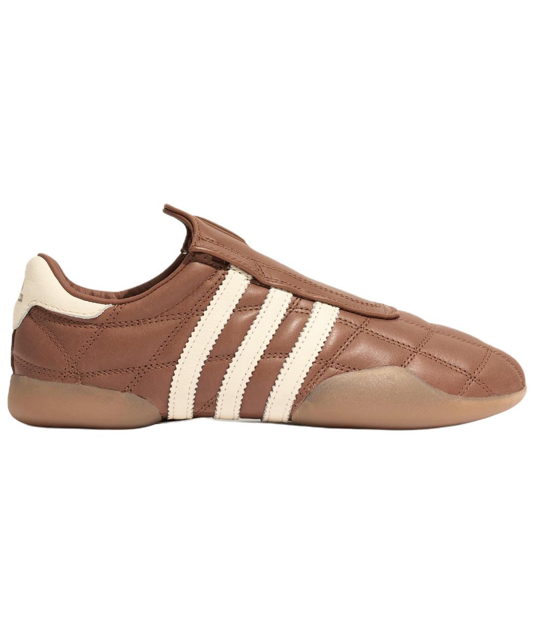 ADIDAS Коричневые кожаные кеды, фото 1