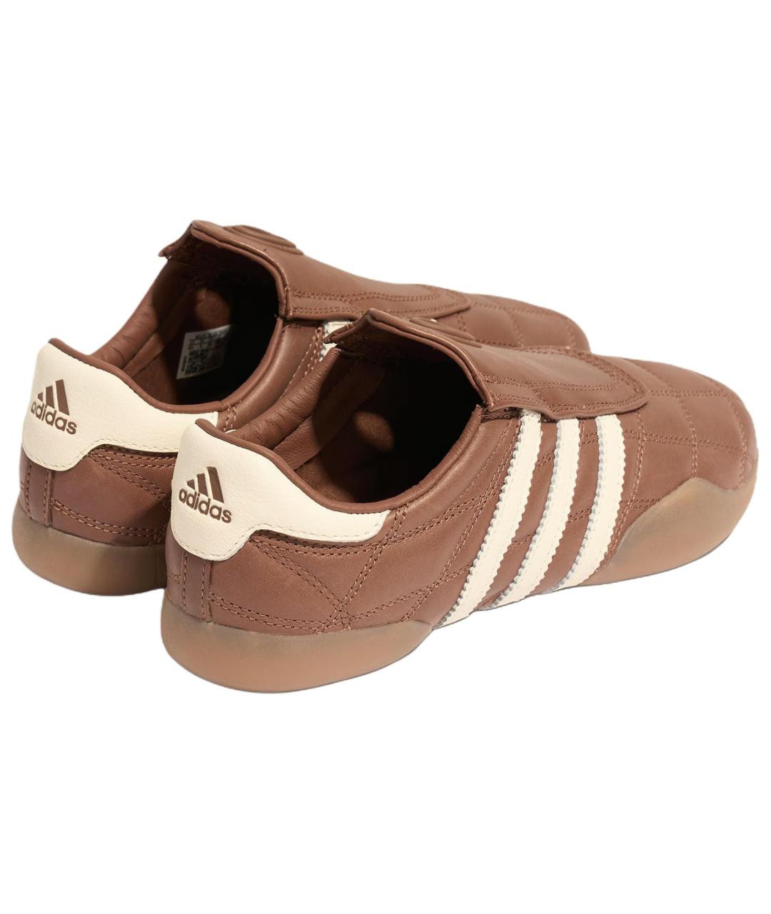 ADIDAS Коричневые кожаные кеды, фото 4