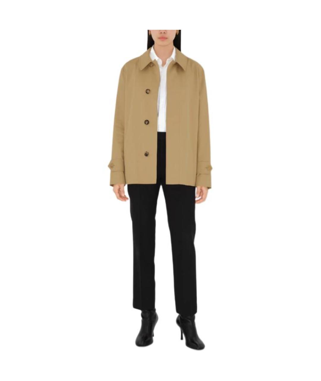 BURBERRY Хаки хлопковая куртка, фото 3