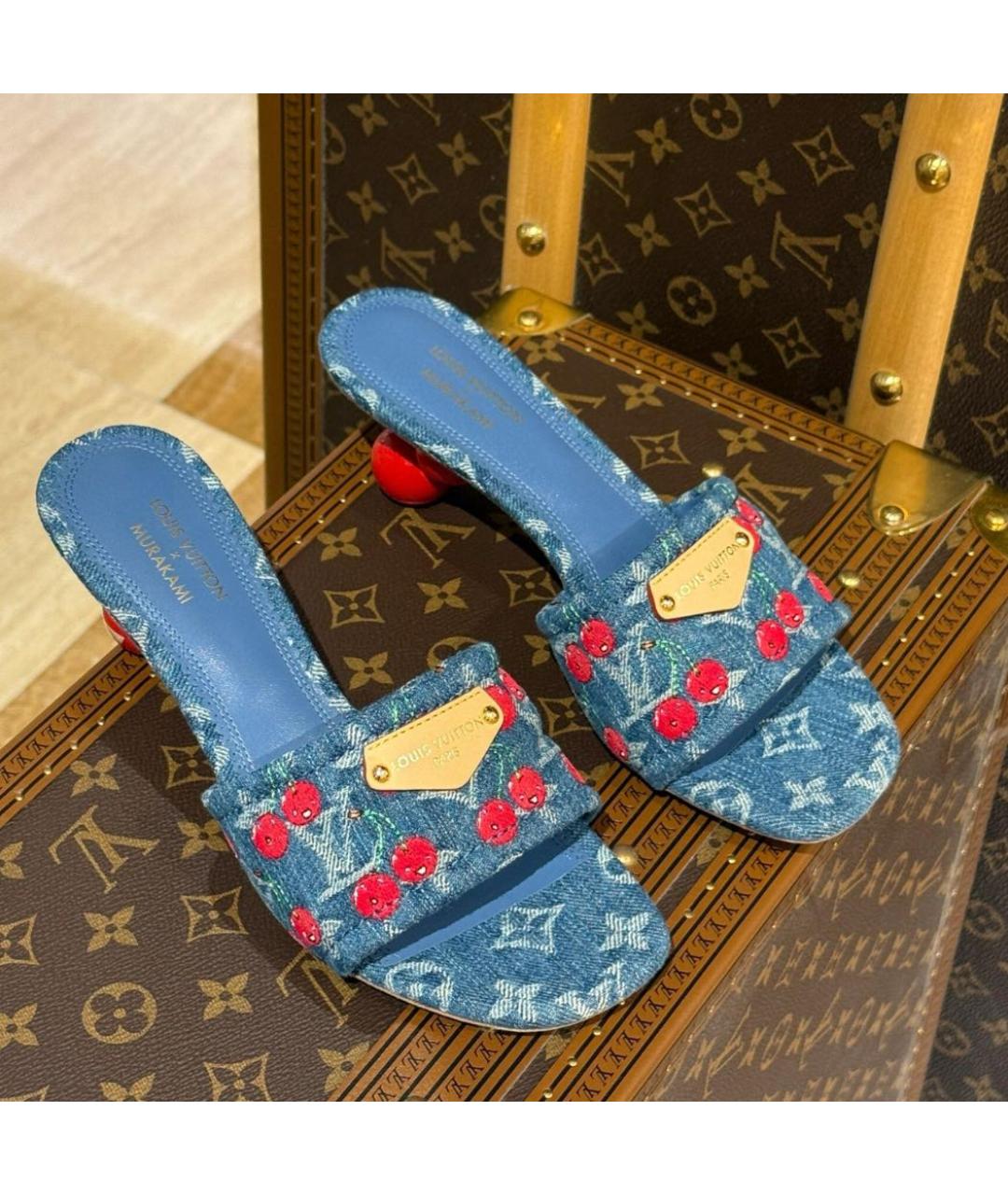 LOUIS VUITTON Мульти мюли, фото 8