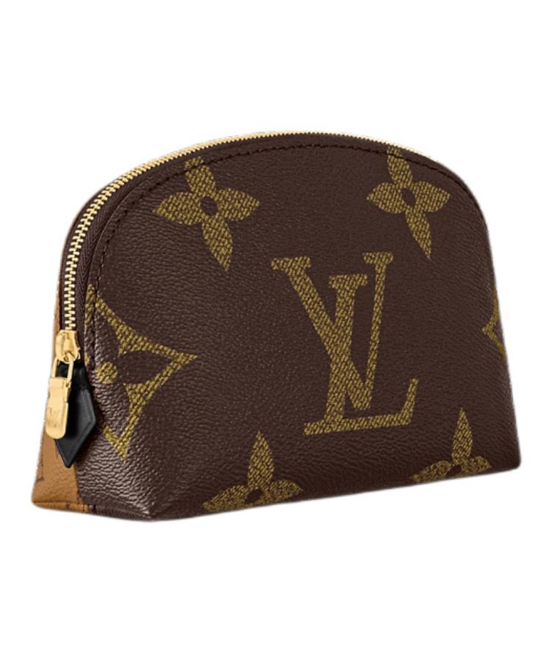 LOUIS VUITTON Коричневая косметичка, фото 2