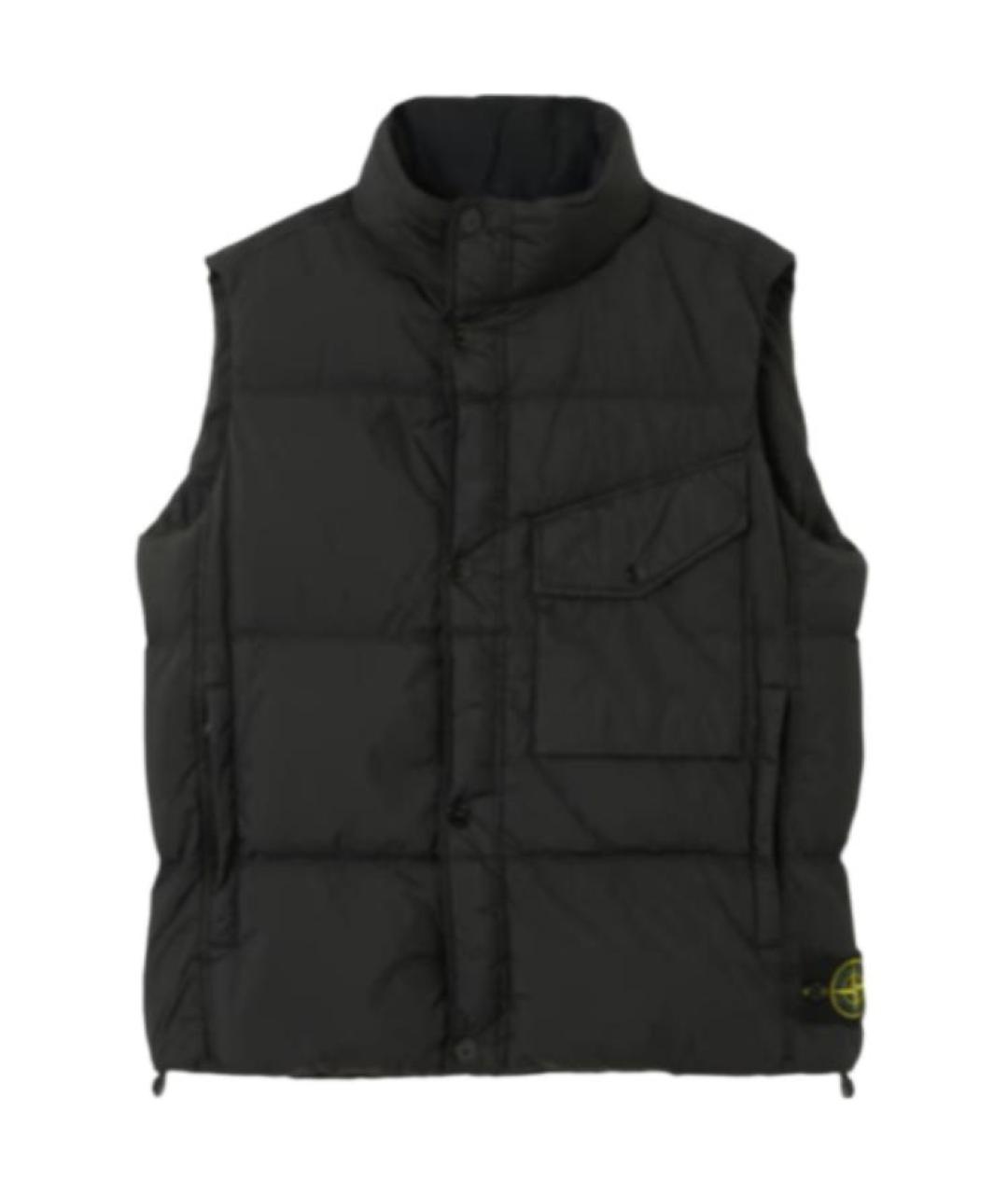 STONE ISLAND Черный жилет, фото 1