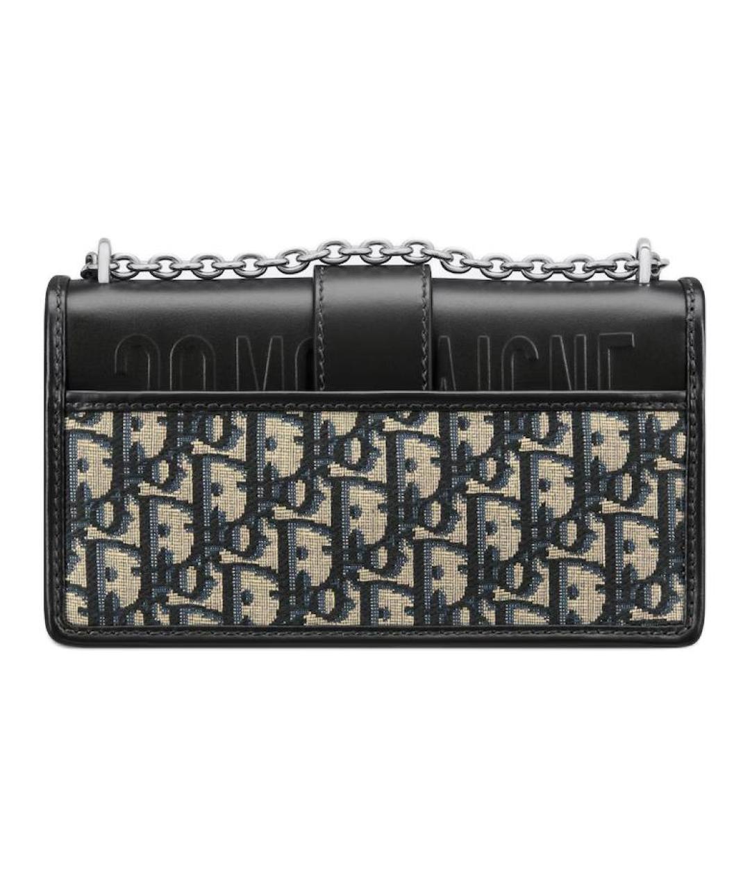 CHRISTIAN DIOR Черная кожаная сумка через плечо, фото 4