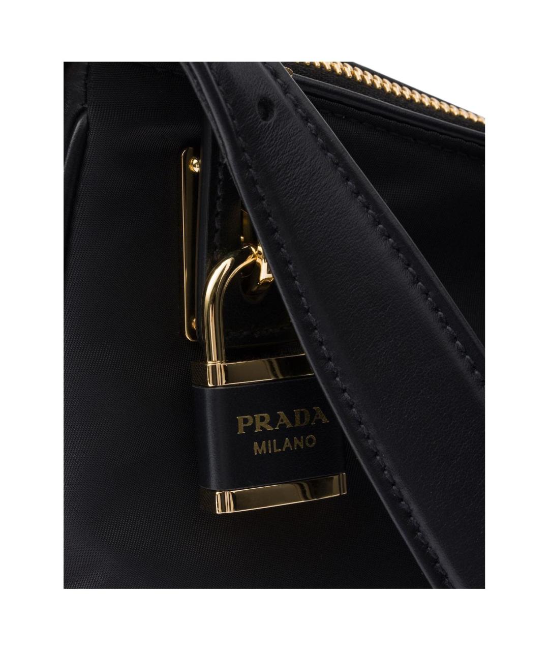 PRADA Черная тканевая сумка через плечо, фото 5