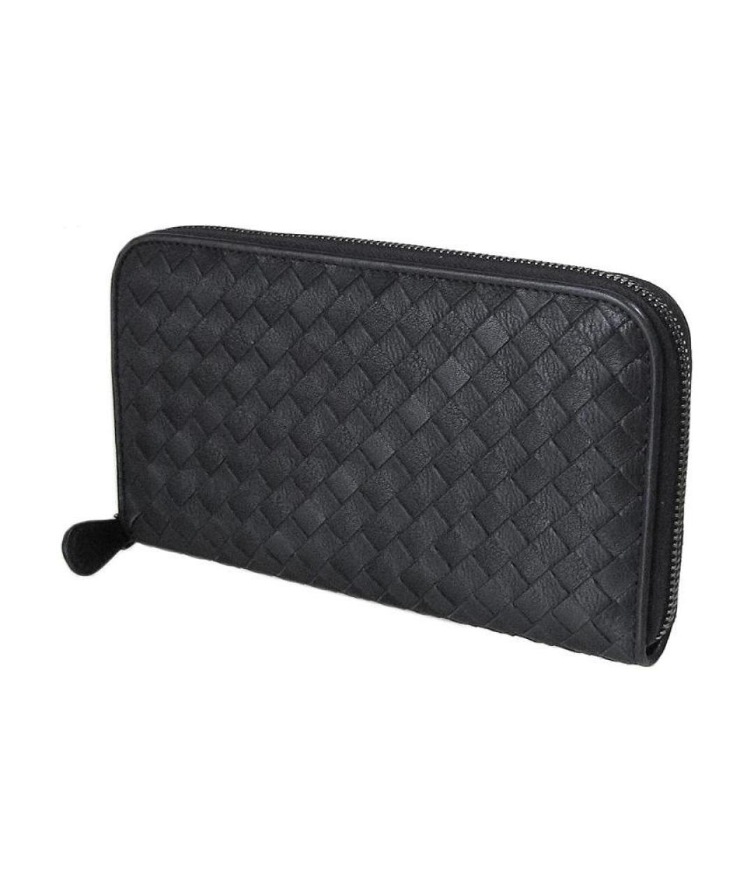 BOTTEGA VENETA Серый кожаный кошелек, фото 1