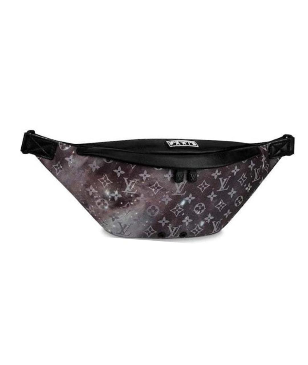 LOUIS VUITTON Черная кожаная поясная сумка, фото 1