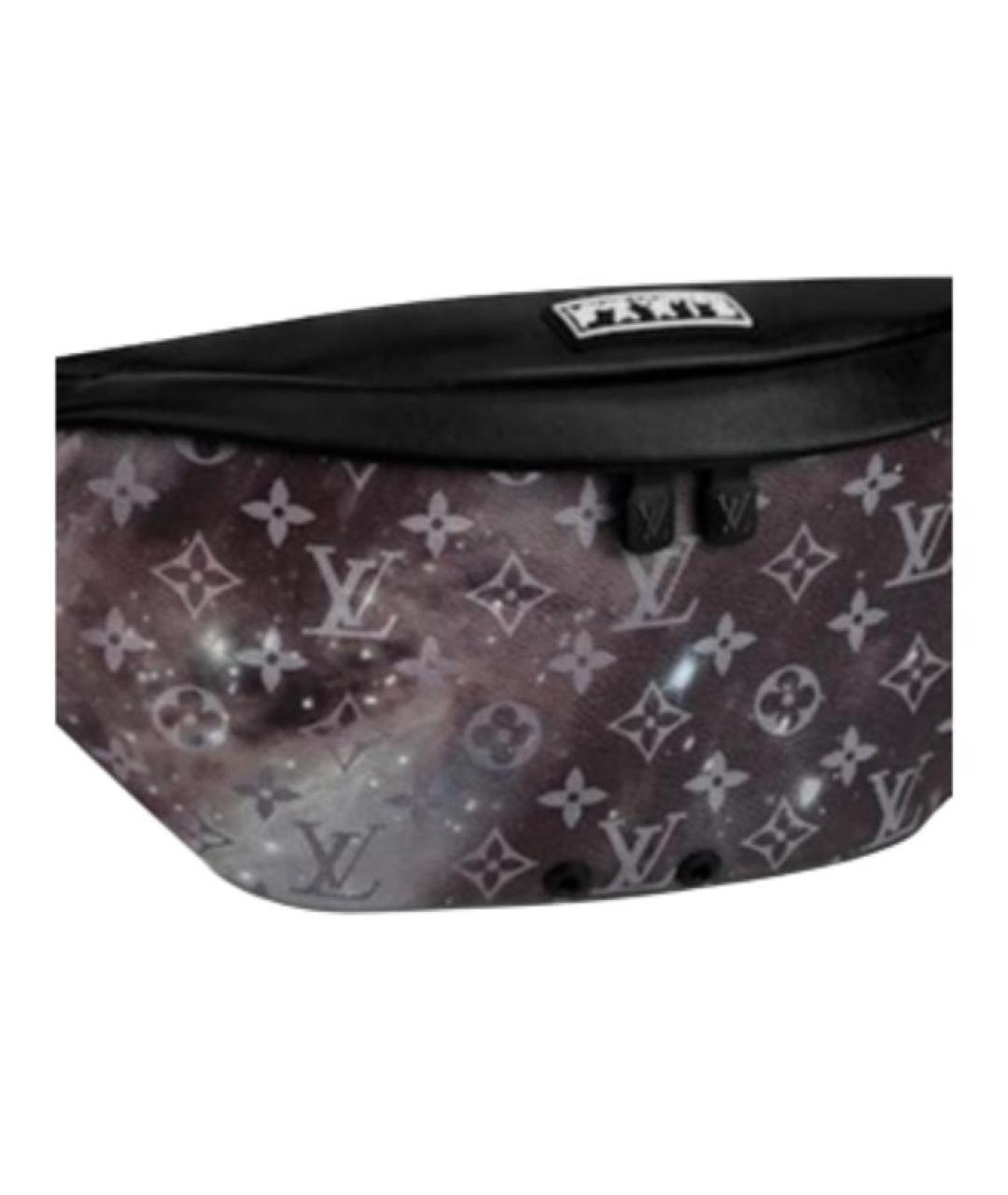 LOUIS VUITTON Черная кожаная поясная сумка, фото 4