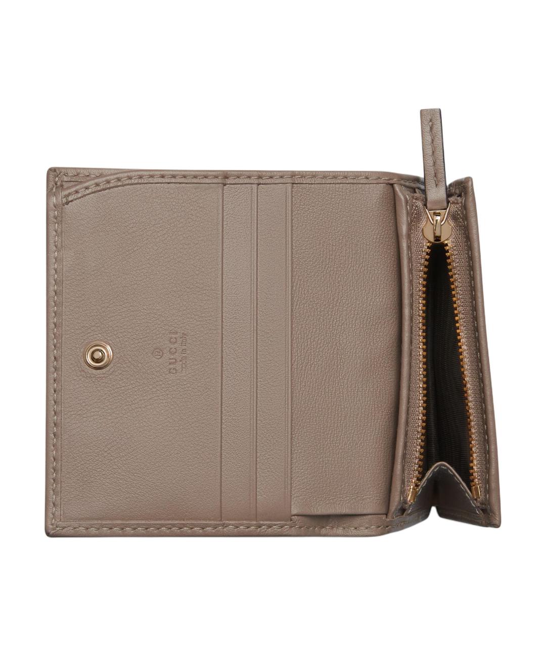 GUCCI Коричневый кожаный кошелек, фото 6