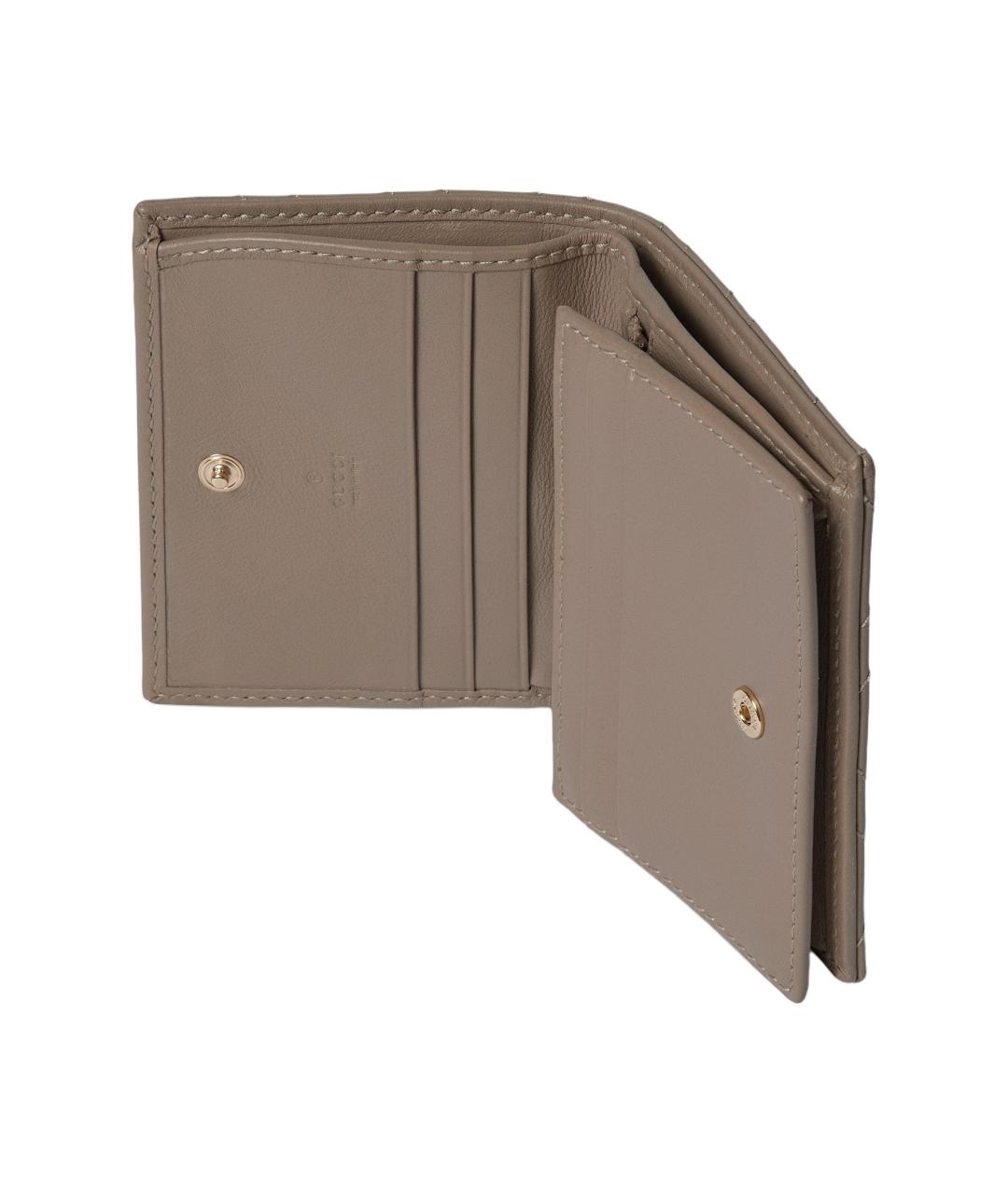 GUCCI Коричневый кожаный кошелек, фото 5