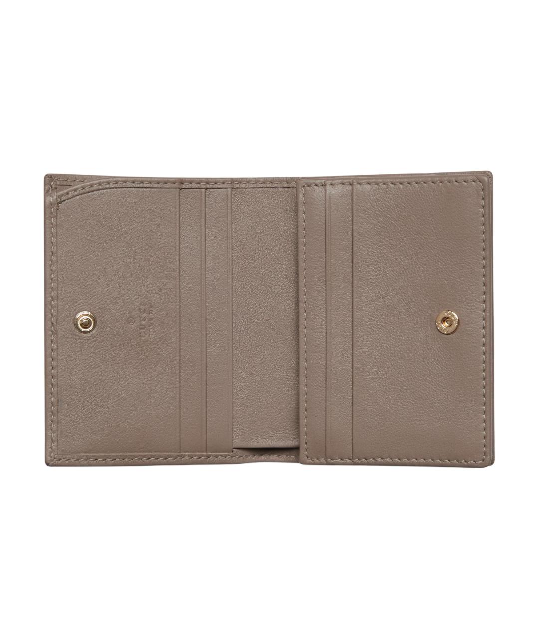 GUCCI Коричневый кожаный кошелек, фото 4