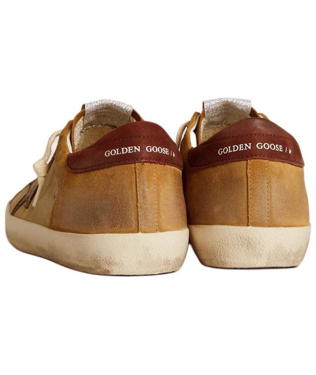 GOLDEN GOOSE DELUXE BRAND Коричневые низкие кроссовки / кеды, фото 3