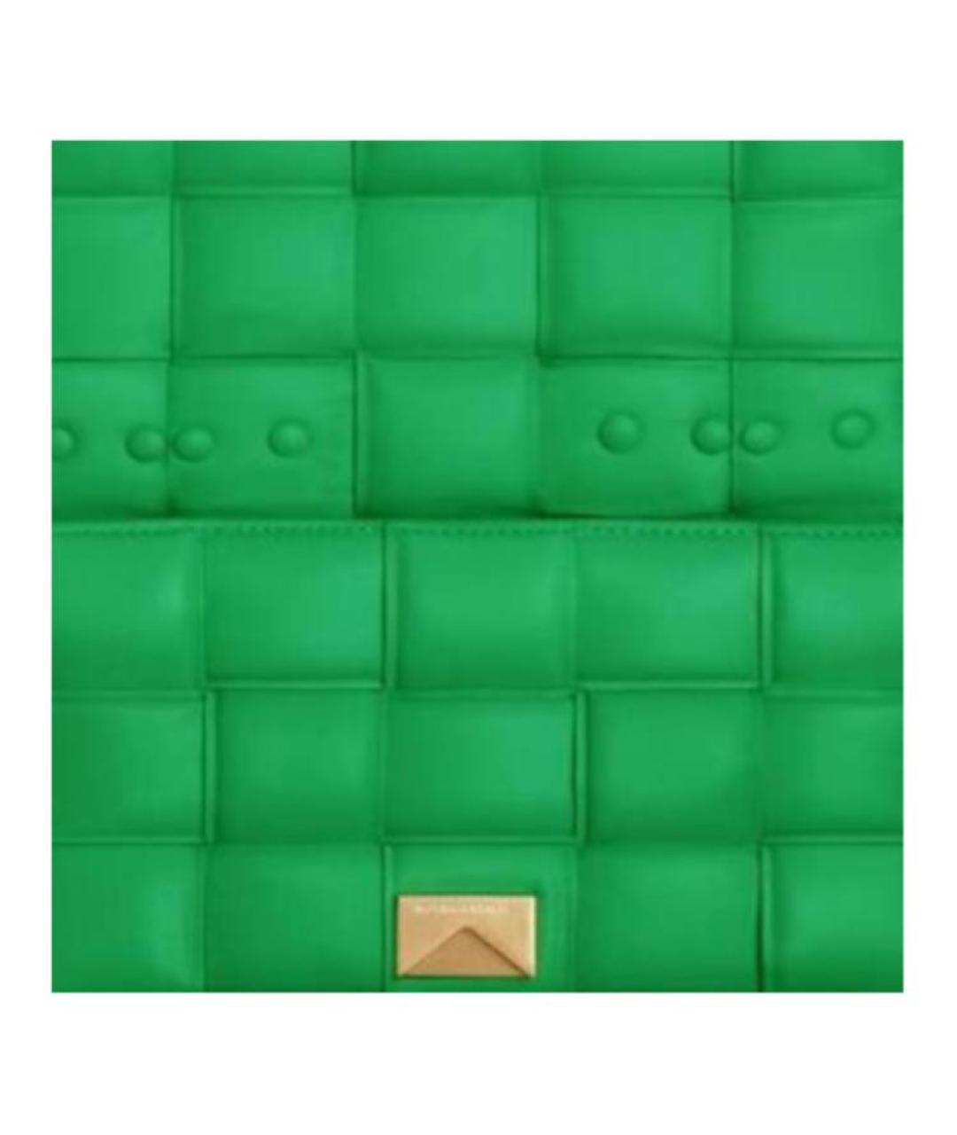 BOTTEGA VENETA Зеленая кожаная сумка через плечо, фото 5