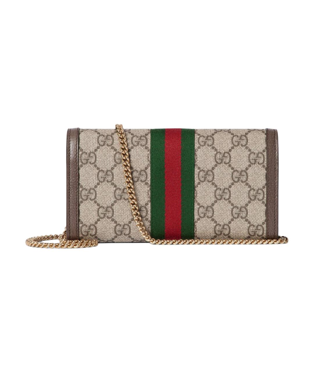 GUCCI Бежевая хлопковая сумка через плечо, фото 4